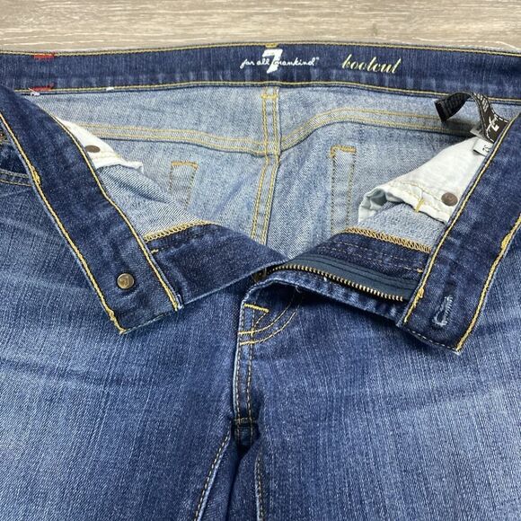 Seven 7 for All Mankind High Waist Bootcut Dark Wash Denim Jeans Women's Sz 30 - Picture 11 of 12